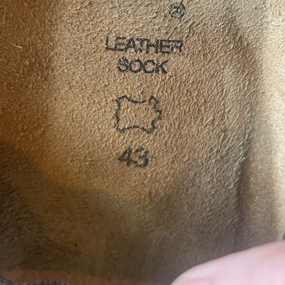 Autenti Brown Leather Double Buckle Sandals Cork Soles Size 10 - Picture 8 of 16